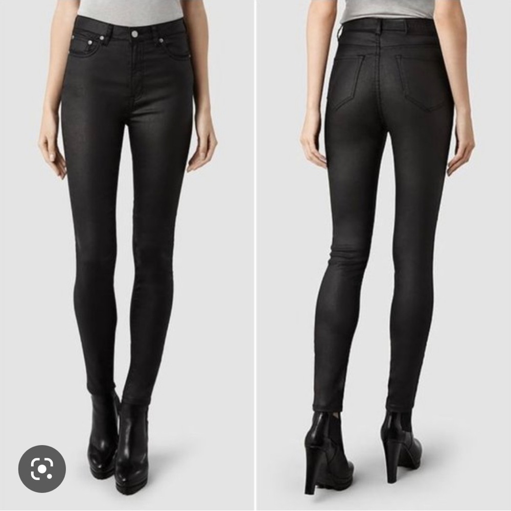 AllSaints Brodie waxed jeans 26